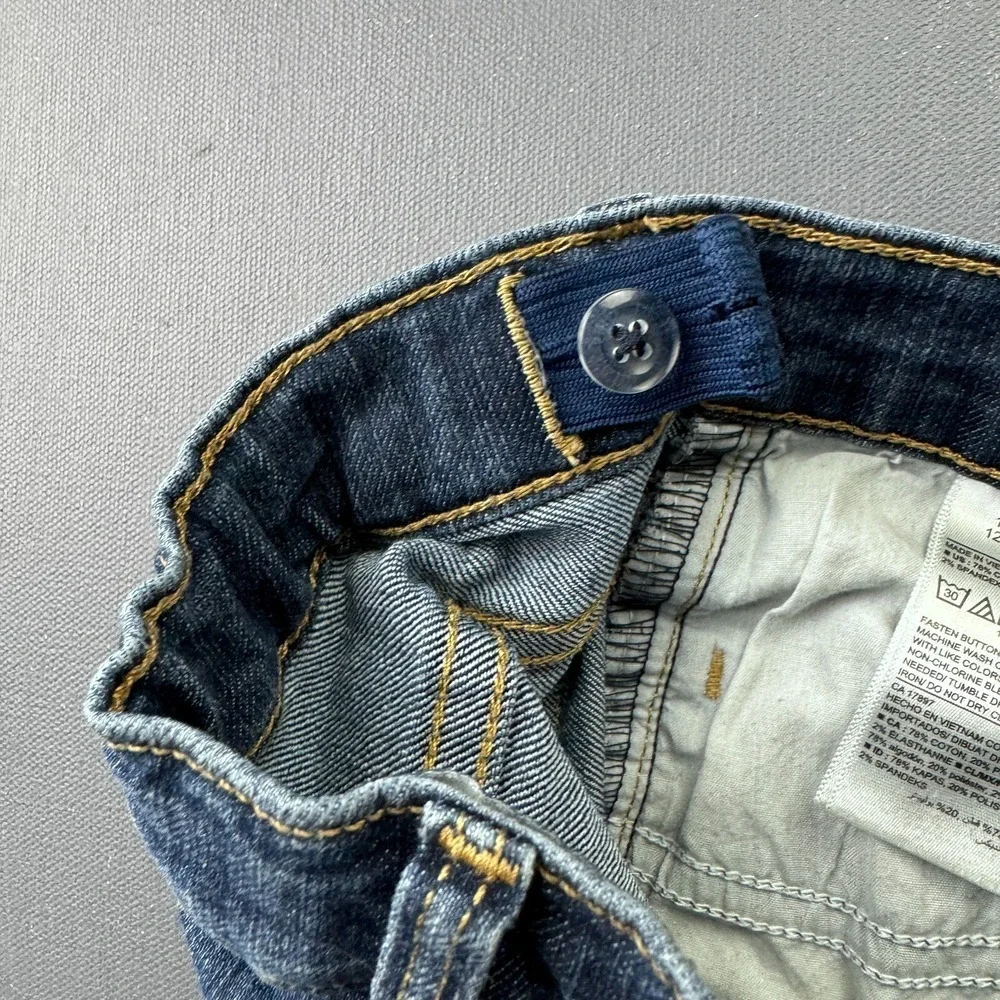 Old Navy Jeans Girls 12 Blue Medium Wash Skinny Stretch Denim Retro Classic Fit